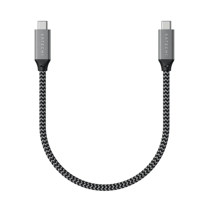 Satechi USB4 C-To-C Braided Cable 40 Gbps 25cm - Grey - iSTYLE RS