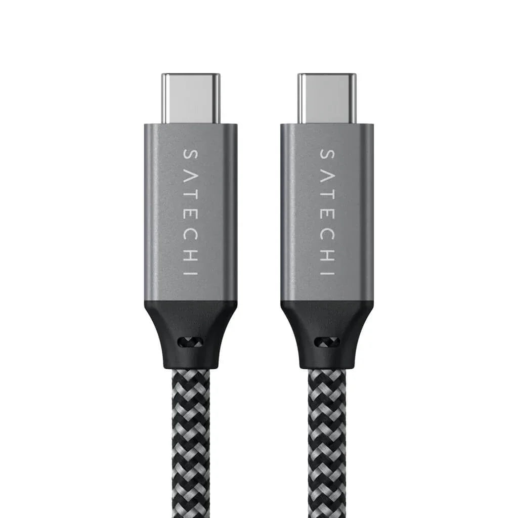 Satechi USB4 C-To-C Braided Cable 40 Gbps 25cm - Grey - iSTYLE RS