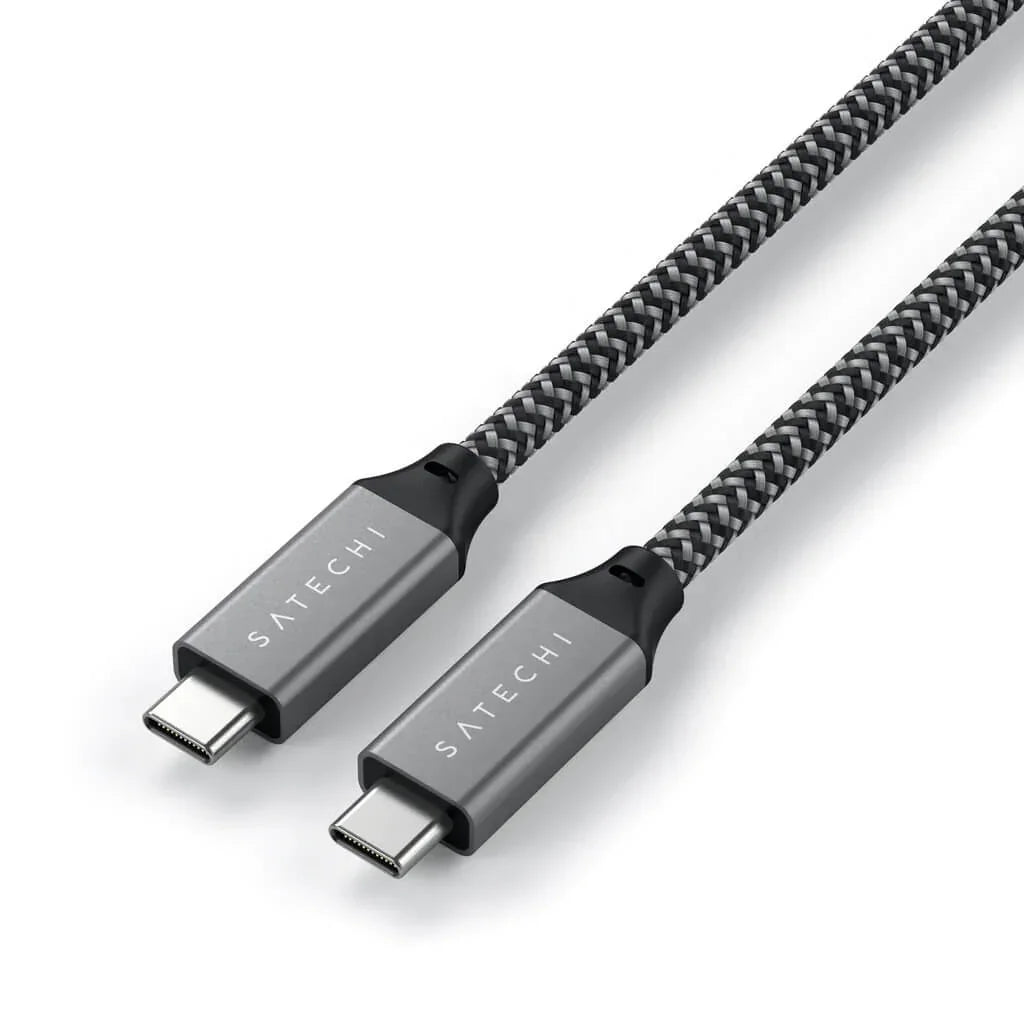 Satechi USB4 C-To-C Braided Cable 40 Gbps 25cm - Grey - iSTYLE RS
