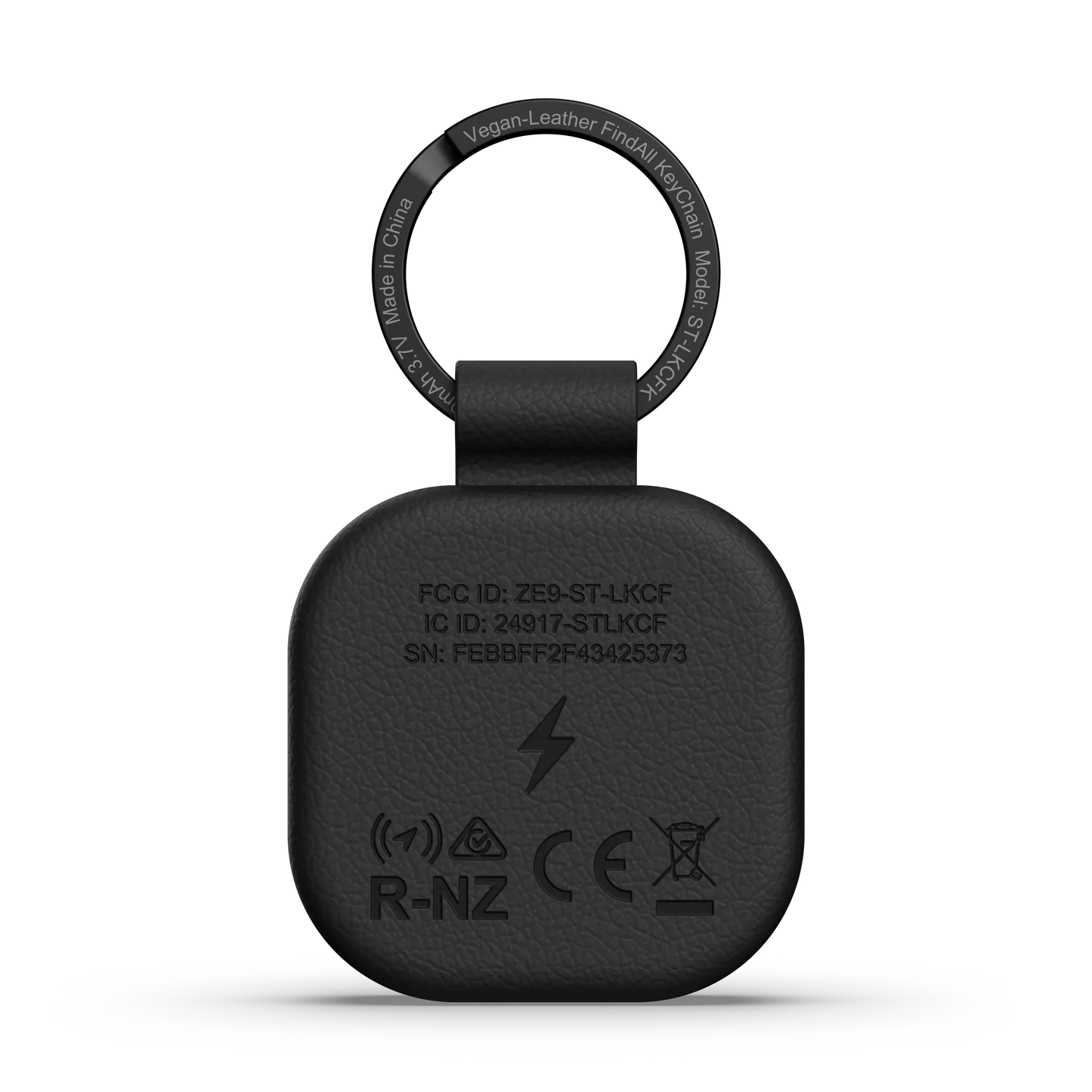 Satechi Vegan-Leather FindAll™ Keychain - Black