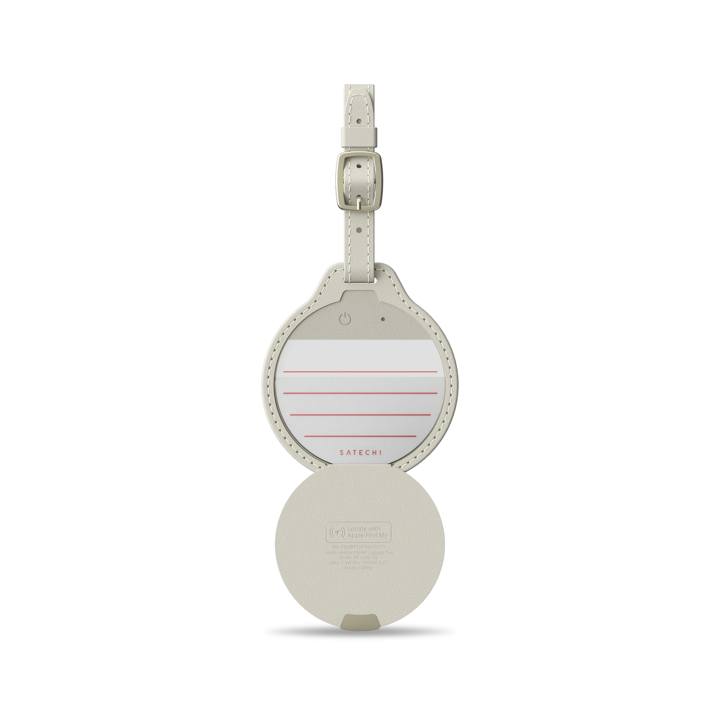 Satechi Vegan-Leather FindAll Luggage Tag - Sand
