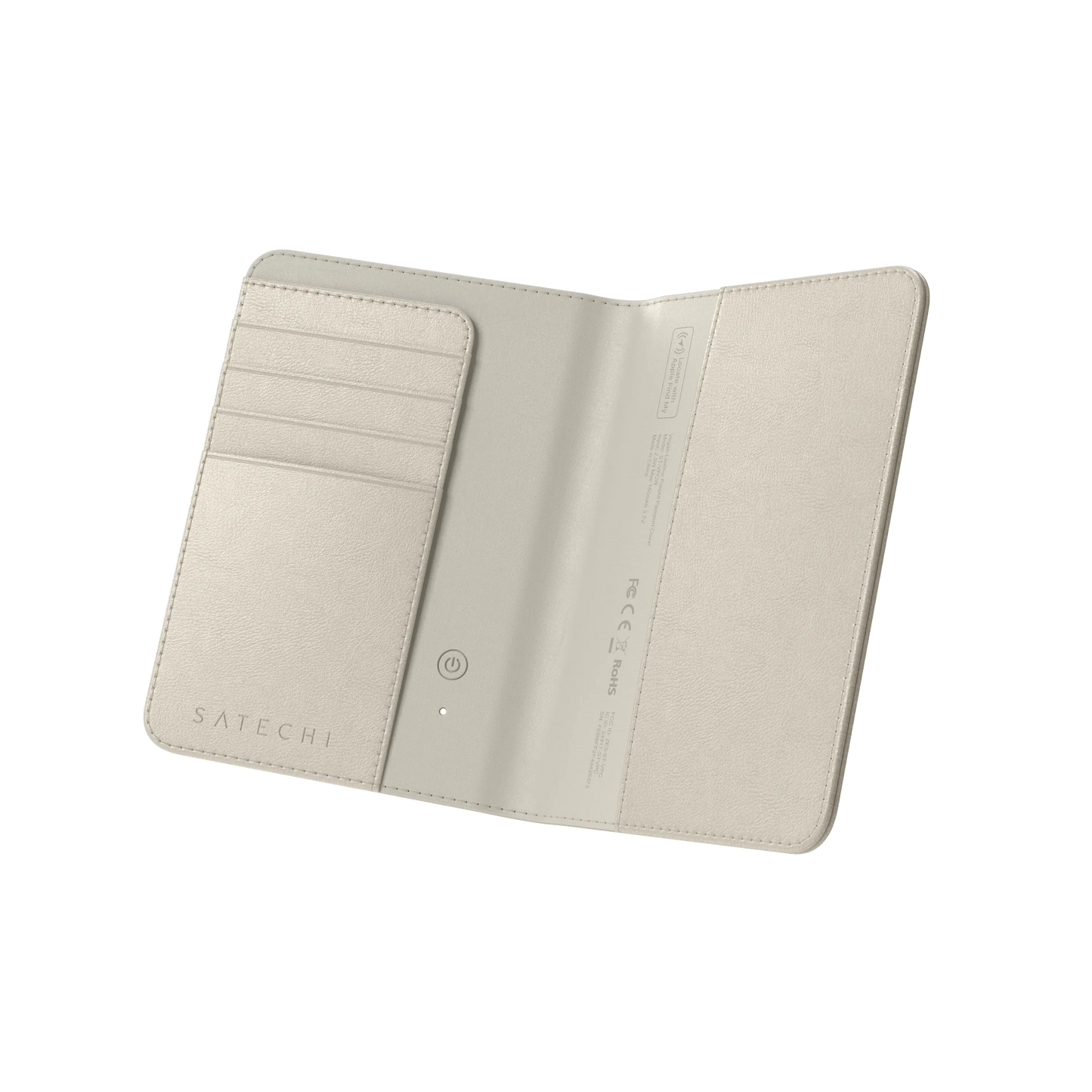 Satechi Vegan-Leather FindAll™ Passport Cover - Sand