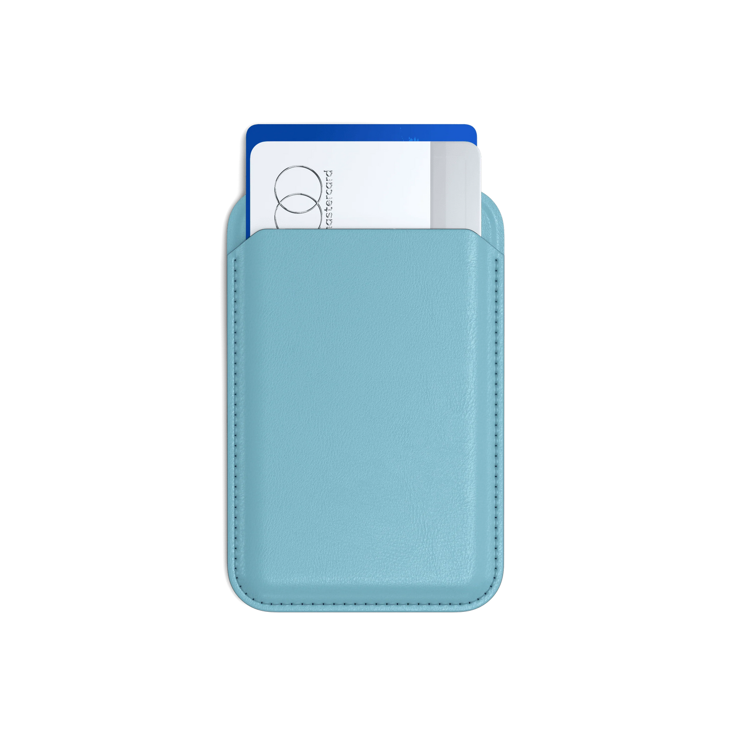 Satechi Vegan-Leather Magnetic Wallet Stand - Light Blue