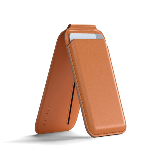 Satechi Vegan-Leather Magnetic Wallet Stand - Orange - iSTYLE RS