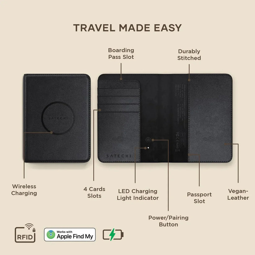 Satechi Vegan-Leather FindAll™ Passport Cover - iSTYLE RS