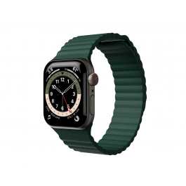 Next One Leaf Green Leather Loop 42/44mm For Apple Watch