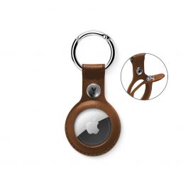 iStyle Leather Case for AirTag - brown