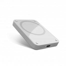 Epico 4200mAh Magnetic Wireless Power Bank - Light Gray