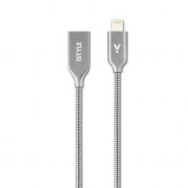 iSTYLE Lightning Metal Cable 1,2m - silver 2019