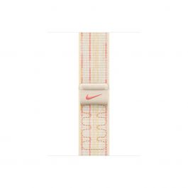 Apple Watch 46mm Nike Sport Loop:  Starlight/Pink Nike Sport Loop