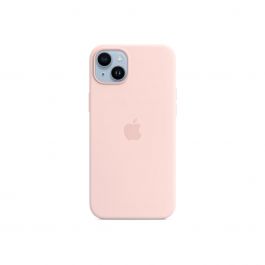 iPhone 14 Plus Silicone Case with MagSafe - Chalk Pink