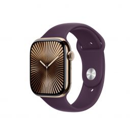 Apple Watch 46mm Sport Band:  Plum Sport Band - S/M (Seasonal)