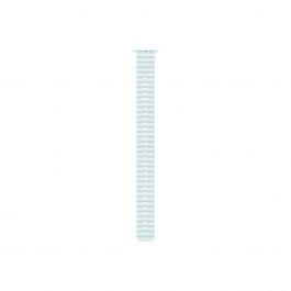 Apple Watch 49mm Band:  Ice Blue Ocean Band Extension - Natural Titanium Finish
