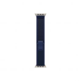Apple Watch 49mm Loop:  Blue Trail Loop - M/L - Natural Titanium Finish