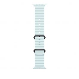 Apple Watch 49mm Band:  Ice Blue Ocean Band - Black Titanium Finish